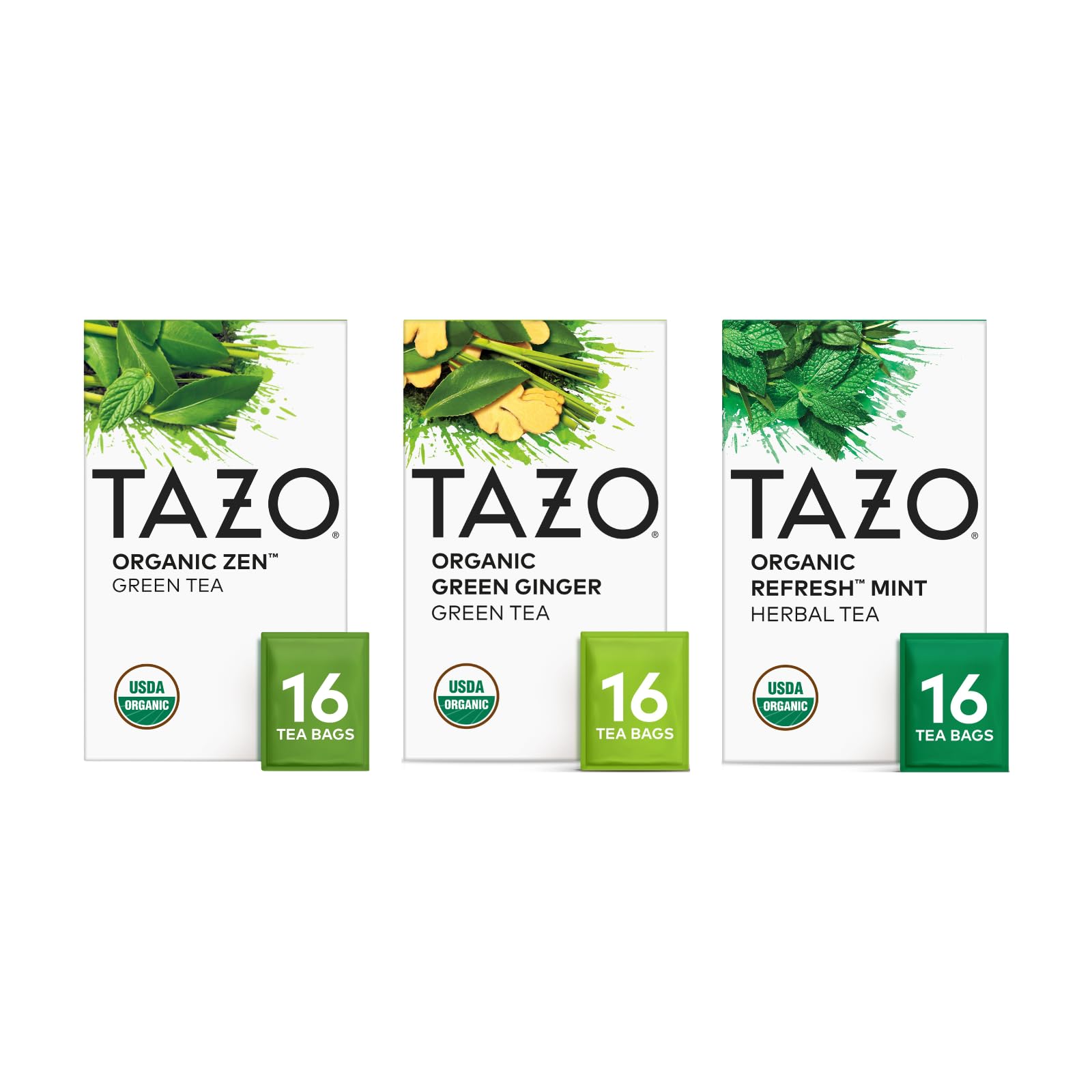 Amazon.com : TAZO Tea Bags, Regenerative Organic: Refresh Mint